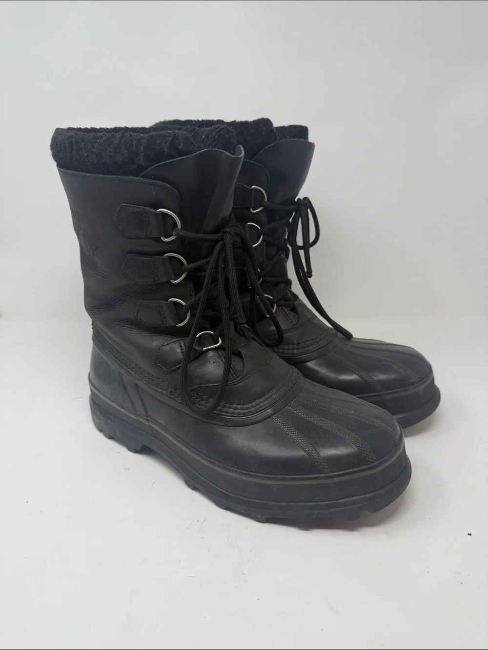 Sorel Black Insulated Lace-Up Winter Boots